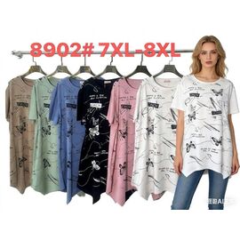 футболка жіноча 8902 pink р.7XL-8XL "Estima" недорого оптом від прямого постачальника