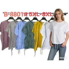 футболка жіноча B8801 l.blue р.5XL-8XL "Estima" недорого оптом від прямого постачальника