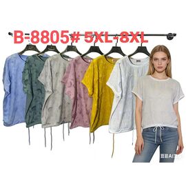 футболка жіноча B8805 yellow р.5XL-8XL "Estima" недорого оптом від прямого постачальника