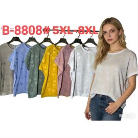футболка жіноча B8808 l.blue р.5XL-8XL "Estima" недорого оптом від прямого постачальника