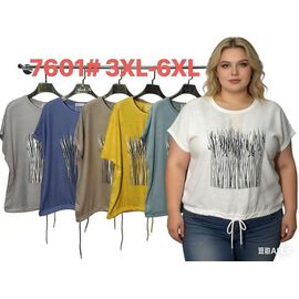 футболка жіноча 7601 nude р.3XL-6XL "Estima" недорого оптом від прямого постачальника