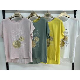 футболка жіноча 9601 powder р.3XL-6XL "Estima" недорого оптом від прямого постачальника