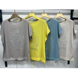 футболка жіноча 9552 yellow р.3XL-6XL "Estima" недорого оптом від прямого постачальника