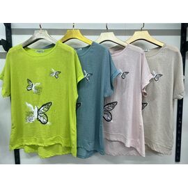 футболка жіноча 9558 powder р.3XL-6XL "Estima" недорого оптом від прямого постачальника