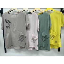 футболка жіноча 9575 pink р.3XL-6XL "Estima" недорого оптом від прямого постачальника