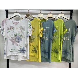 футболка жіноча 7385 l.green р.3XL-6XL "Estima" недорого оптом від прямого постачальника