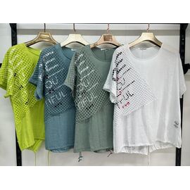 футболка жіноча 7378 l.green р.3XL-6XL "Estima" недорого оптом від прямого постачальника