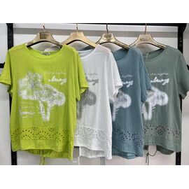 футболка жіноча 7386 l.green р.3XL-6XL "Estima" недорого оптом від прямого постачальника