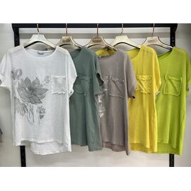 футболка жіноча 7389 white р.3XL-6XL "Estima" недорого оптом від прямого постачальника