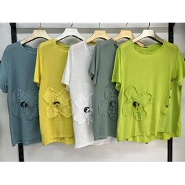 футболка жіноча 7392 yellow р.3XL-6XL "Estima" недорого оптом від прямого постачальника