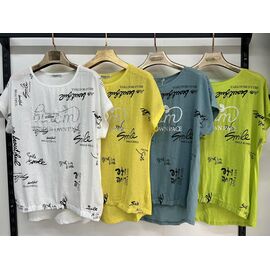 футболка жіноча 7384 l.green р.3XL-6XL "Estima" недорого оптом від прямого постачальника