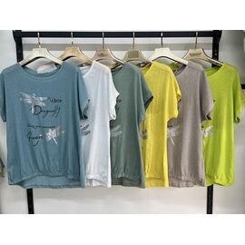 футболка жіноча 7381 white р.3XL-6XL "Estima" недорого оптом від прямого постачальника