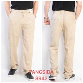 Штани чоловічі утеплені 8942 beige р.30-38 "Fangsida" недорого оптом від прямого постачальника