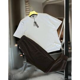 Штани спортивні чоловічі MR1200 brown р.M-2XL "Moranny" недорого оптом від прямого постачальника