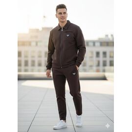 Костюм спортивний чоловічий MR771 brown р.S-2XL "Moranny" недорого оптом від прямого постачальника