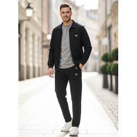 Костюм спортивний чоловічий MR772 black р.S-2XL "Moranny" недорого оптом від прямого постачальника
