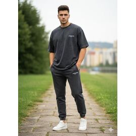 Костюм спортивний чоловічий MR849 d.grey р.S-2XL "Moranny" недорого оптом від прямого постачальника