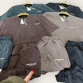 Костюм спортивний чоловічий MR851 brown р.S-2XL "Moranny" недорого оптом від прямого постачальника