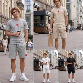 Костюм чоловічий MR947 beige р.S-2XL "Moranny" недорого оптом від прямого постачальника