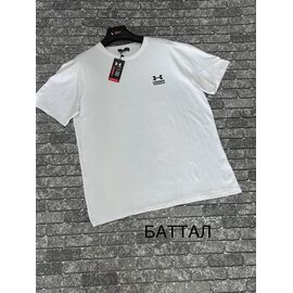 Футболка чоловіча F1132 white р.3XL-4XL "F.T.H" недорого оптом від прямого постачальника