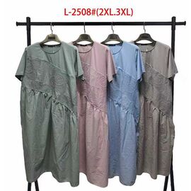 Сукня літня жіноча 2508 mix р.2XL-3XL "Saint Wish" недорого оптом від прямого постачальника