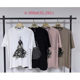 футболка жіноча 3056 mix р.XL-2XL "Saint Wish" недорого оптом від прямого постачальника