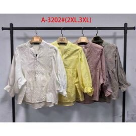 Блузка жіноча A3202 mix р.2XL-3XL "Saint Wish" недорого оптом від прямого постачальника