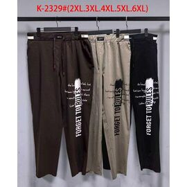 Жіночі штани K2329 brown р.2XL-6XL "Saint Wish" недорого оптом від прямого постачальника