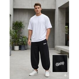 Штани спортивні чоловічі 2233-1 black р.S-2XL "Moranny" недорого оптом від прямого постачальника