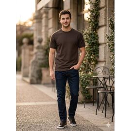 Футболка чоловіча MR1020 brown р.S-2XL "Moranny" недорого оптом від прямого постачальника