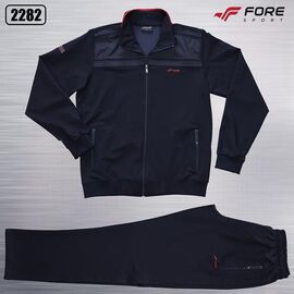 Фотография Костюм спортивный мужской 2282 black-red р.XL-3XL "AZT" недорого оптом от прямого поставщика