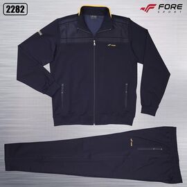 Фотография Костюм спортивный мужской 2282 black-yellow р.XL-3XL "AZT" недорого оптом от прямого поставщика