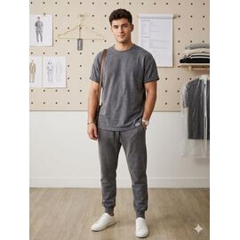 Костюм спортивний чоловічий MR1301 grey р.S-2XL "Moranny" недорого оптом від прямого постачальника