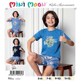 Фотография Пижама детская лёгкая на мальчика DS349-5813 l.blue р.5-12 "Disneyopt kids" недорого оптом от прямого поставщика