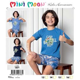 Фотография Пижама детская лёгкая на мальчика DS358-7831 navy р.13-16 "Disneyopt kids" недорого оптом от прямого поставщика