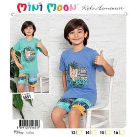 Фотография Пижама детская лёгкая на мальчика DS362-4651 l.blue р.13-16 "Disneyopt kids" недорого оптом от прямого поставщика