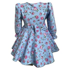 Фотография Платье детское на девочку S27 l.blue р.86-98 "Safi" недорого оптом от прямого поставщика