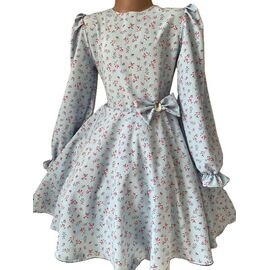 Фотография Платье детское на девочку S11 l.blue р.104-116 "Safi" недорого оптом от прямого поставщика