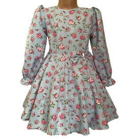 Фотография Платье детское на девочку S17 l.blue р.104-116 "Safi" недорого оптом от прямого поставщика