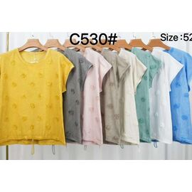 футболка жіноча C530 green р.52-58 "Estima" недорого оптом від прямого постачальника