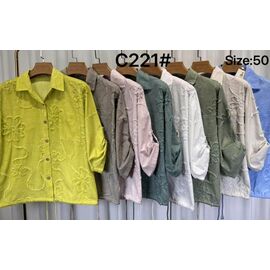 Сорочка жіноча літня C221 powder р.50-56 "Estima" недорого оптом від прямого постачальника