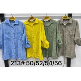 Сорочка жіноча літня 213 l.blue р.50-56 "Estima" недорого оптом від прямого постачальника