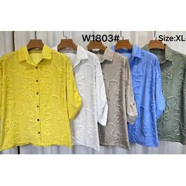 Сорочка жіноча літня W1803 khaki р.50-56 "Estima" недорого оптом від прямого постачальника