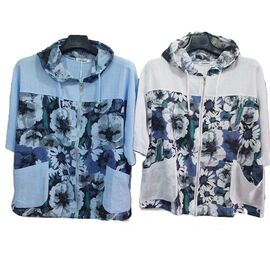 Кофта жіноча літня 315-1 l.blue р.XL-4XL "Estima" недорого оптом від прямого постачальника