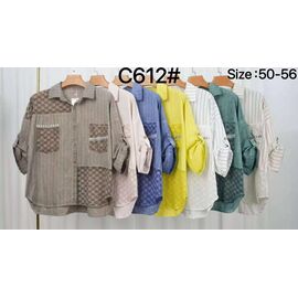 Сорочка жіноча літня C612 grey р.50-56 "Estima" недорого оптом від прямого постачальника