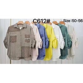 Сорочка жіноча літня C612 yellow р.50-56 "Estima" недорого оптом від прямого постачальника