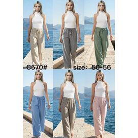 Штани жіночі літні C570 green р.50-56 "Estima" недорого оптом від прямого постачальника