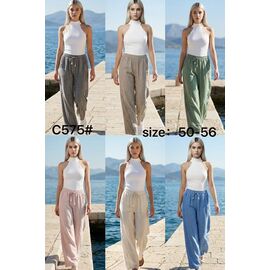 Штани жіночі літні C575 blue р.50-56 "Estima" недорого оптом від прямого постачальника