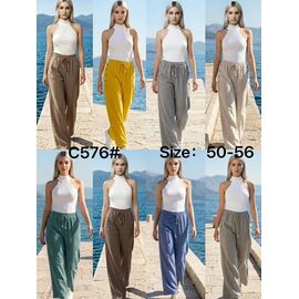 Штани жіночі літні C576 apricot р.50-56 "Estima" недорого оптом від прямого постачальника