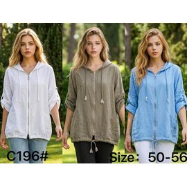 Кофта жіноча літня C196 khaki р.50-56 "Estima" недорого оптом від прямого постачальника